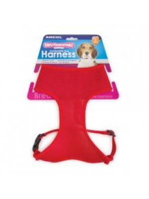 AN COMF MESH HARNESS RED