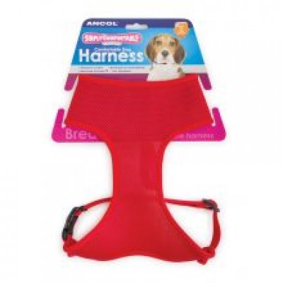 AN COMF MESH HARNESS RED