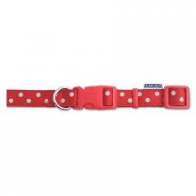 AN VINT POLKA COLLAR RED