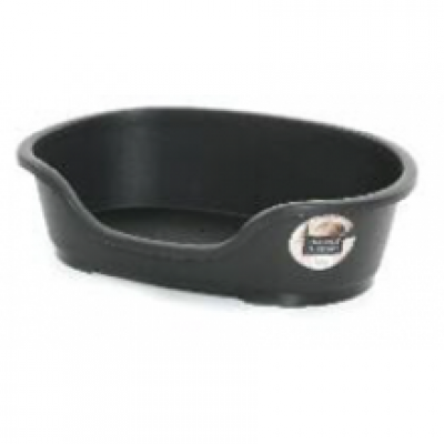 PLASTIC DOG BED NO5 BLACK