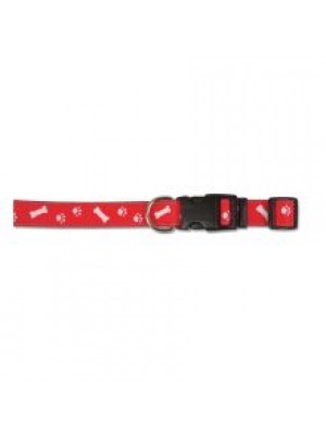 AN P&B ADJ COLLAR RED