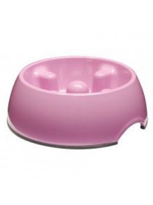 DOGIT GO-SLOW BOWL PINK