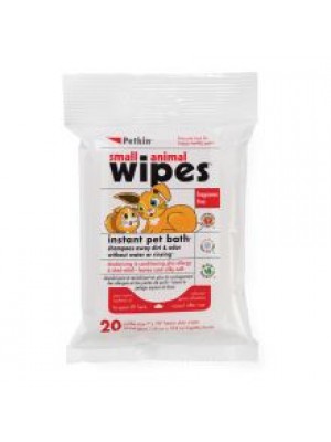 PETKIN SML ANIMAL WIPES