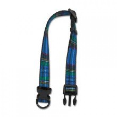 AN ADJ COLLAR TARTAN BLU
