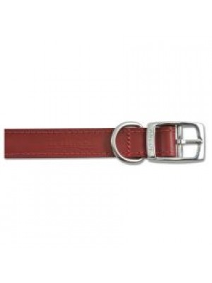 AN LTHR COLLAR RED