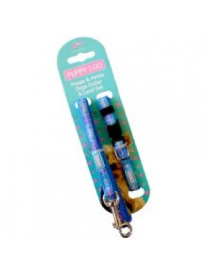 H&B PUPPY SET TARTAN BLUE