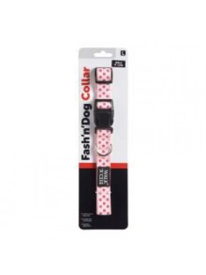 WRC PINK DOT COLLAR LGE