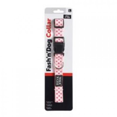 WRC PINK DOT COLLAR LGE